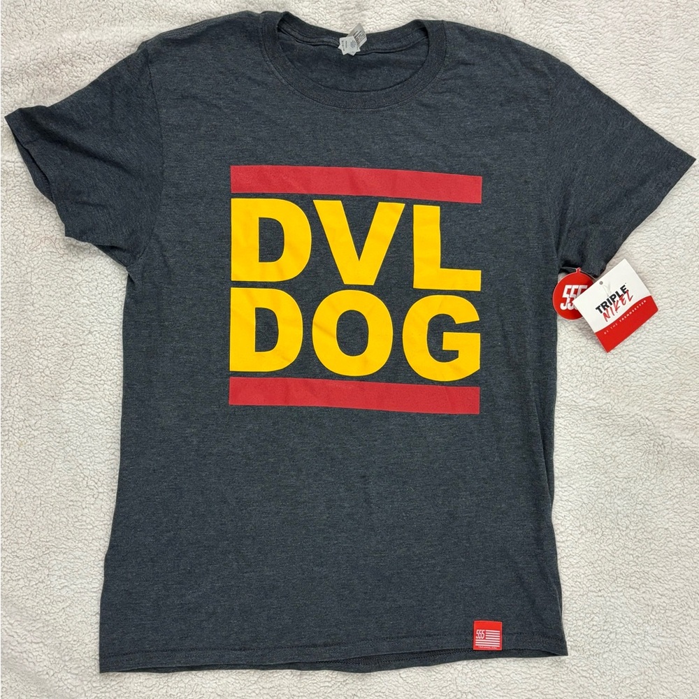 Gray and Yellow Graphic T-Shirt